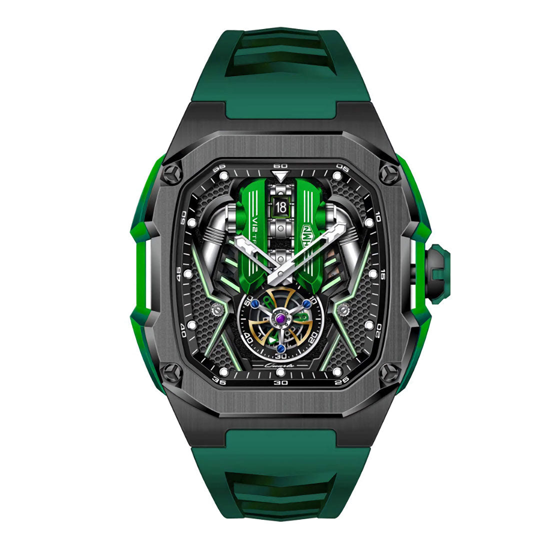 V12 Engine Watch HMNWatch