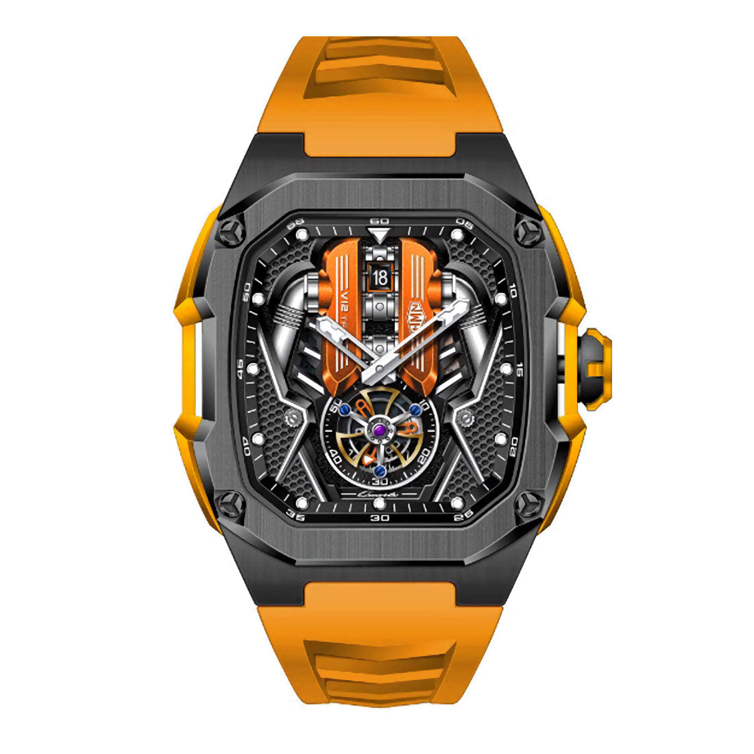 V12 Engine Watch HMNWatch