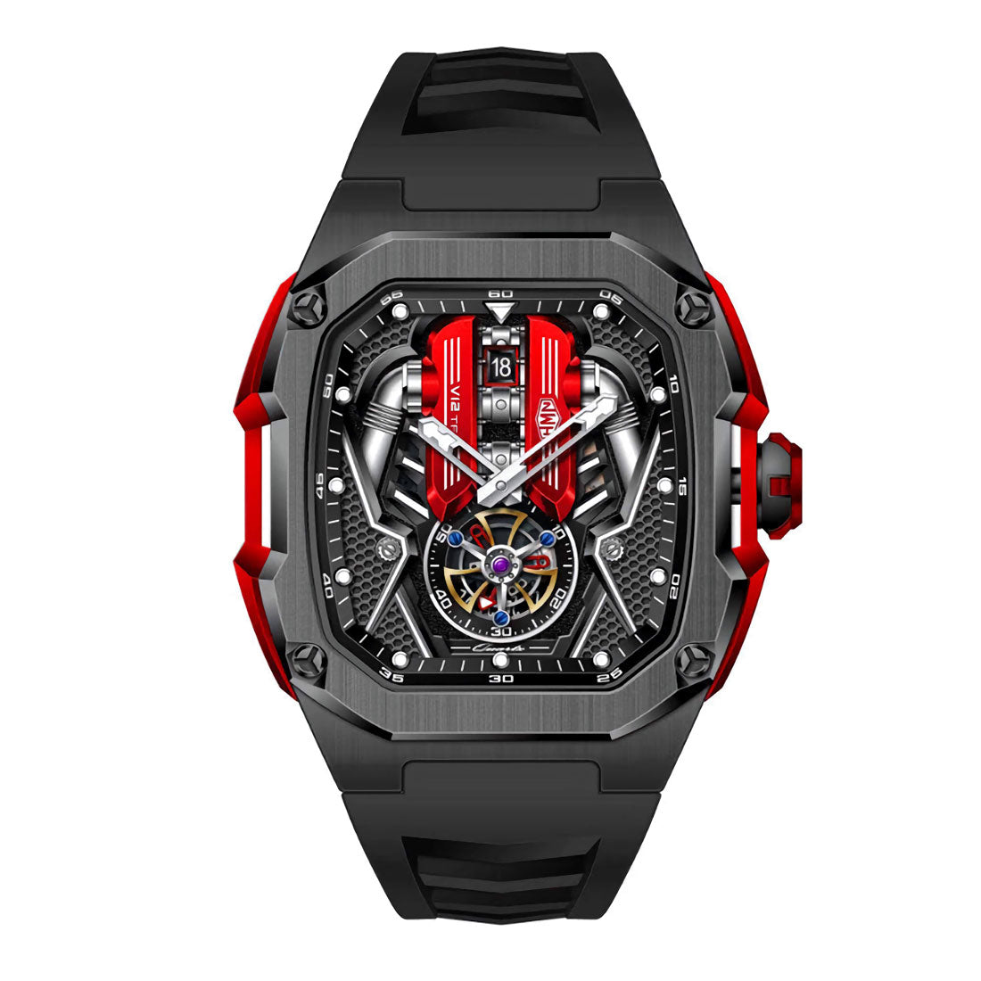 V12 Engine Watch HMNWatch